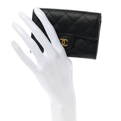 Chanel Caviar Quilted Flap Card Holder Black 2 of 11