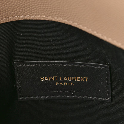 Saint Laurent Grain De Poudre Uptown Pouch Dark Beige 6 of 8