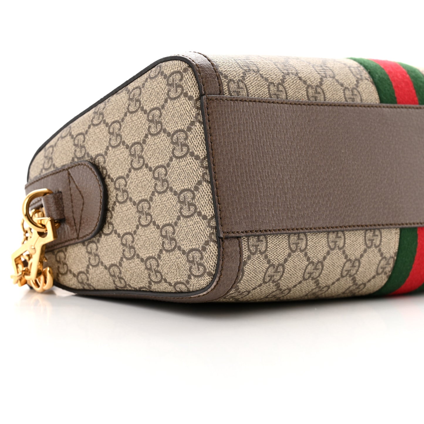 GG Supreme Monogram Web Medium Ophidia Boston Brown