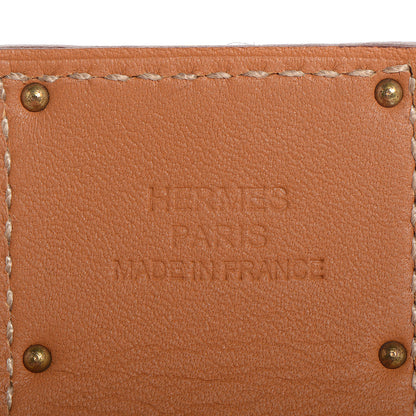 Hermes Epsom Kelly Dog Bracelet Orange 6 of 7