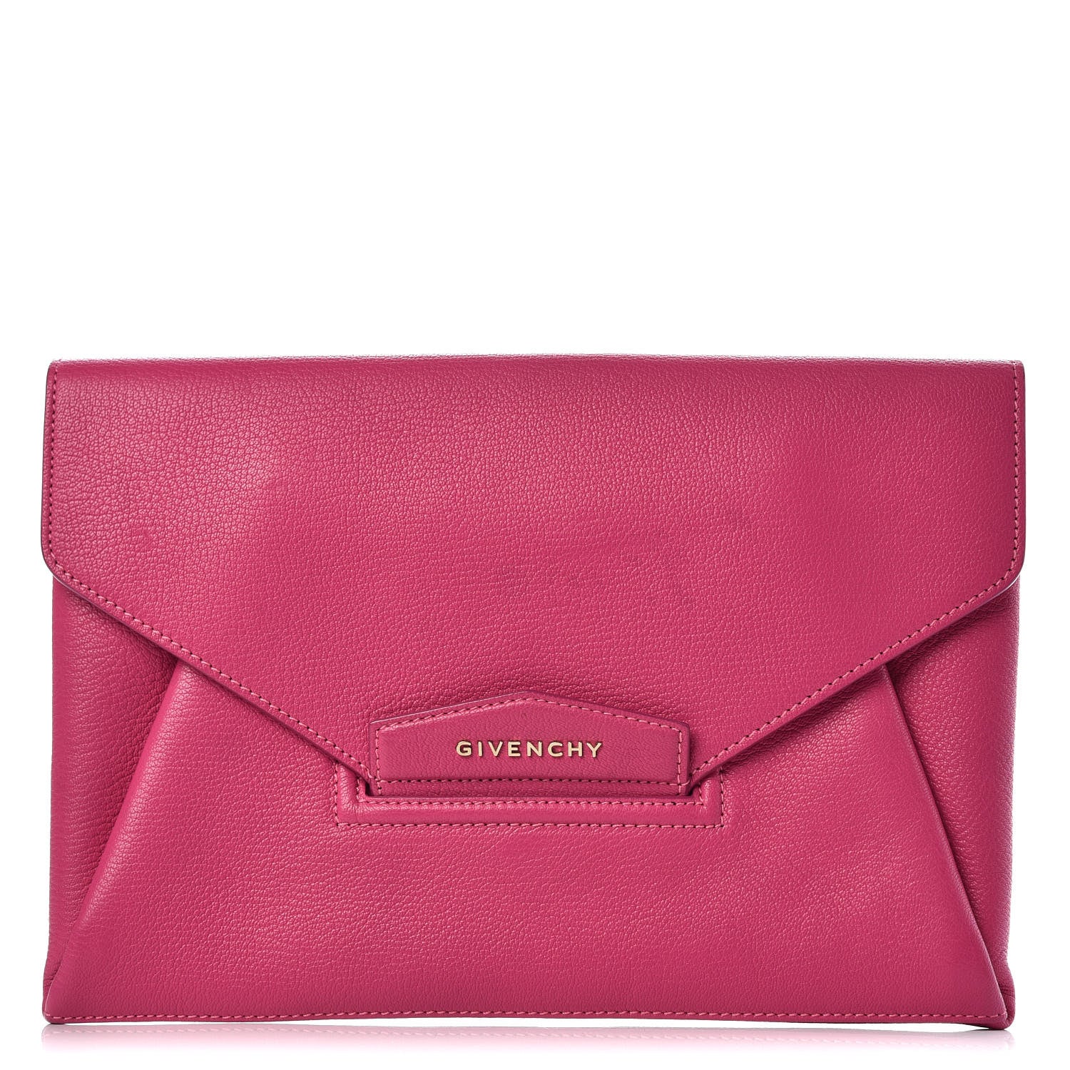 Givenchy Sugar Goatskin Medium Antigona Envelope Clutch Burgundy 1 of 13