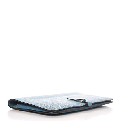 Hermes Togo Dogon Duo Wallet Blue Jean 5 of 10