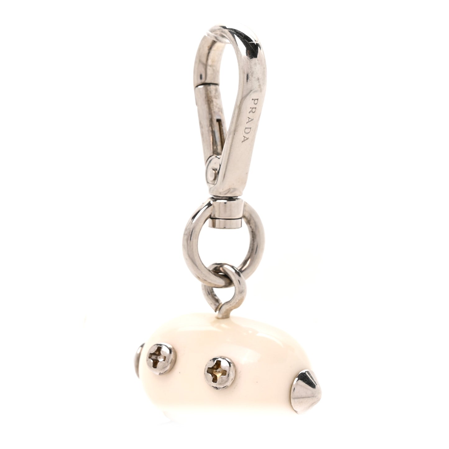 Saffiano Edward Robot Trick Keychain