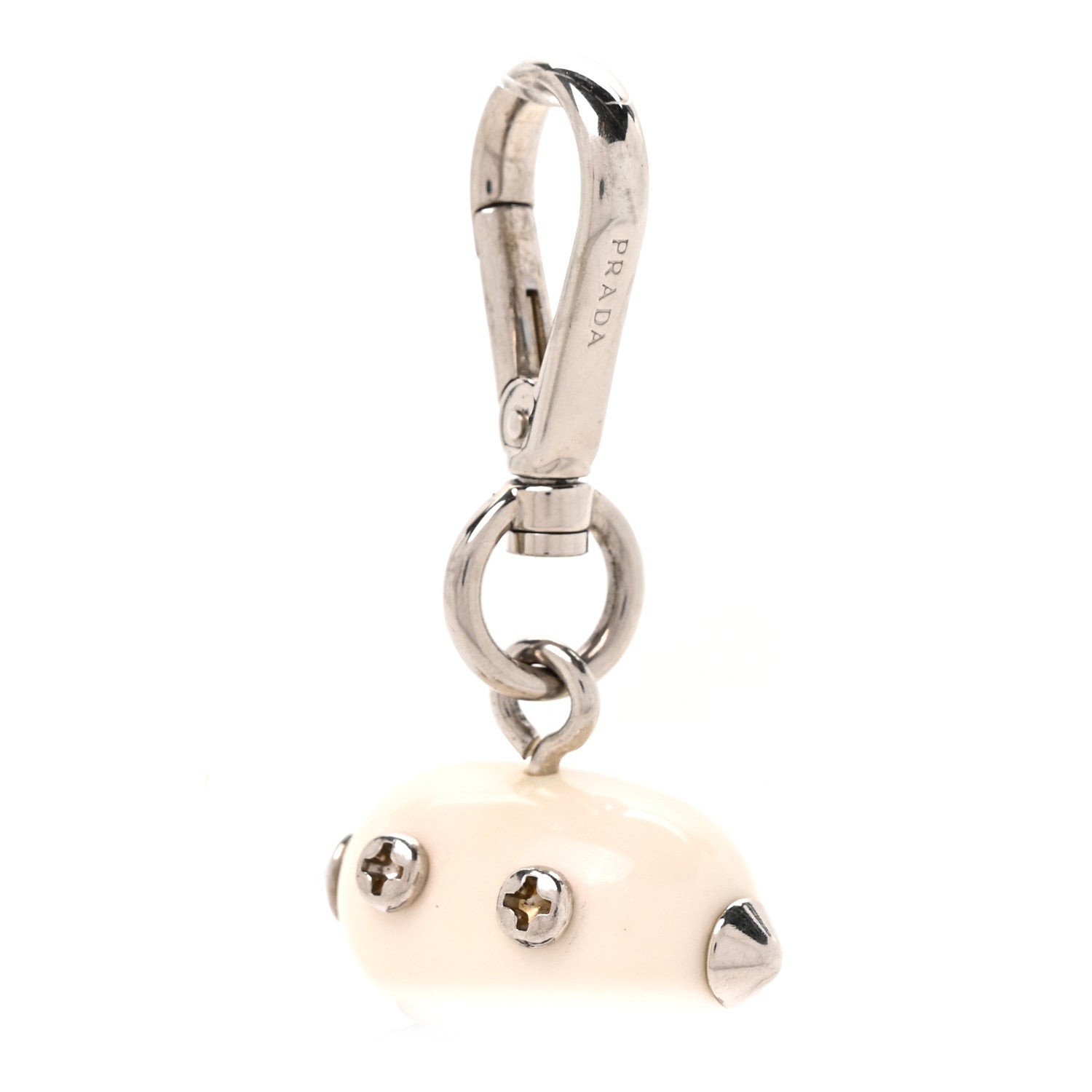 Prada Saffiano Edward Robot Trick Keychain 3 of 4