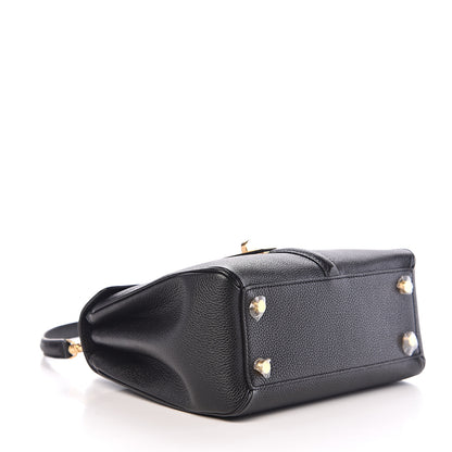 Celine Grained Calfskin Small 16 Top Handle Bag Black 3 of 9