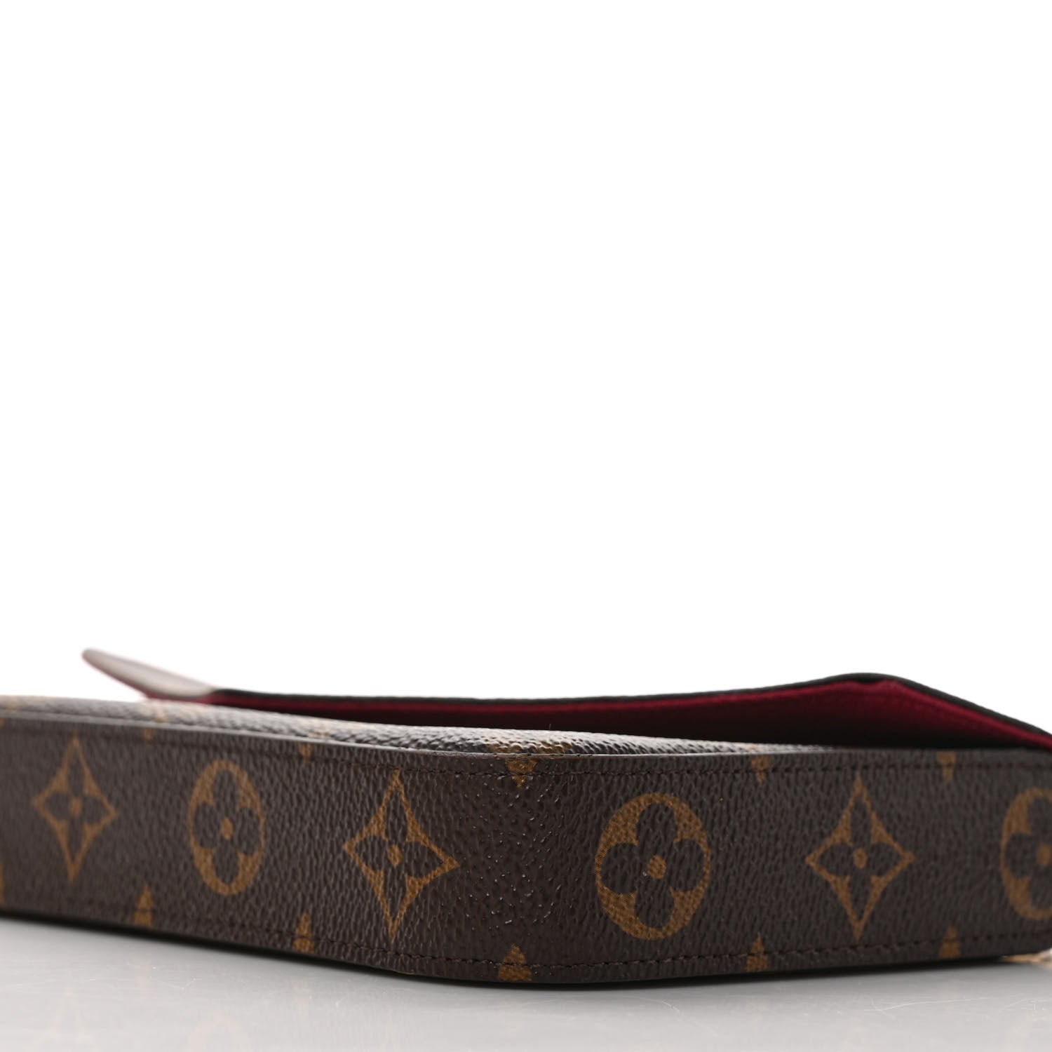 Louis Vuitton Monogram Pochette Felicie Chain Wallet Fuchsia 10 of 11
