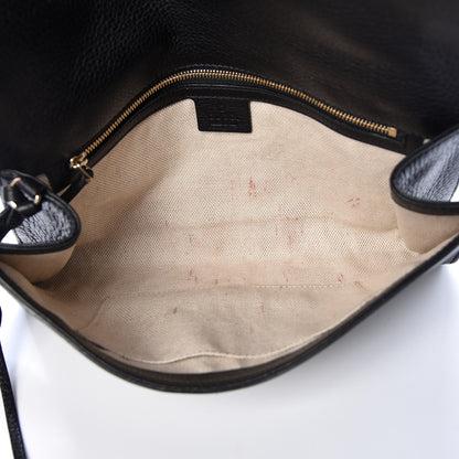 Gucci Pebbled Calfskin Medium Soho Clutch Black 5 of 10