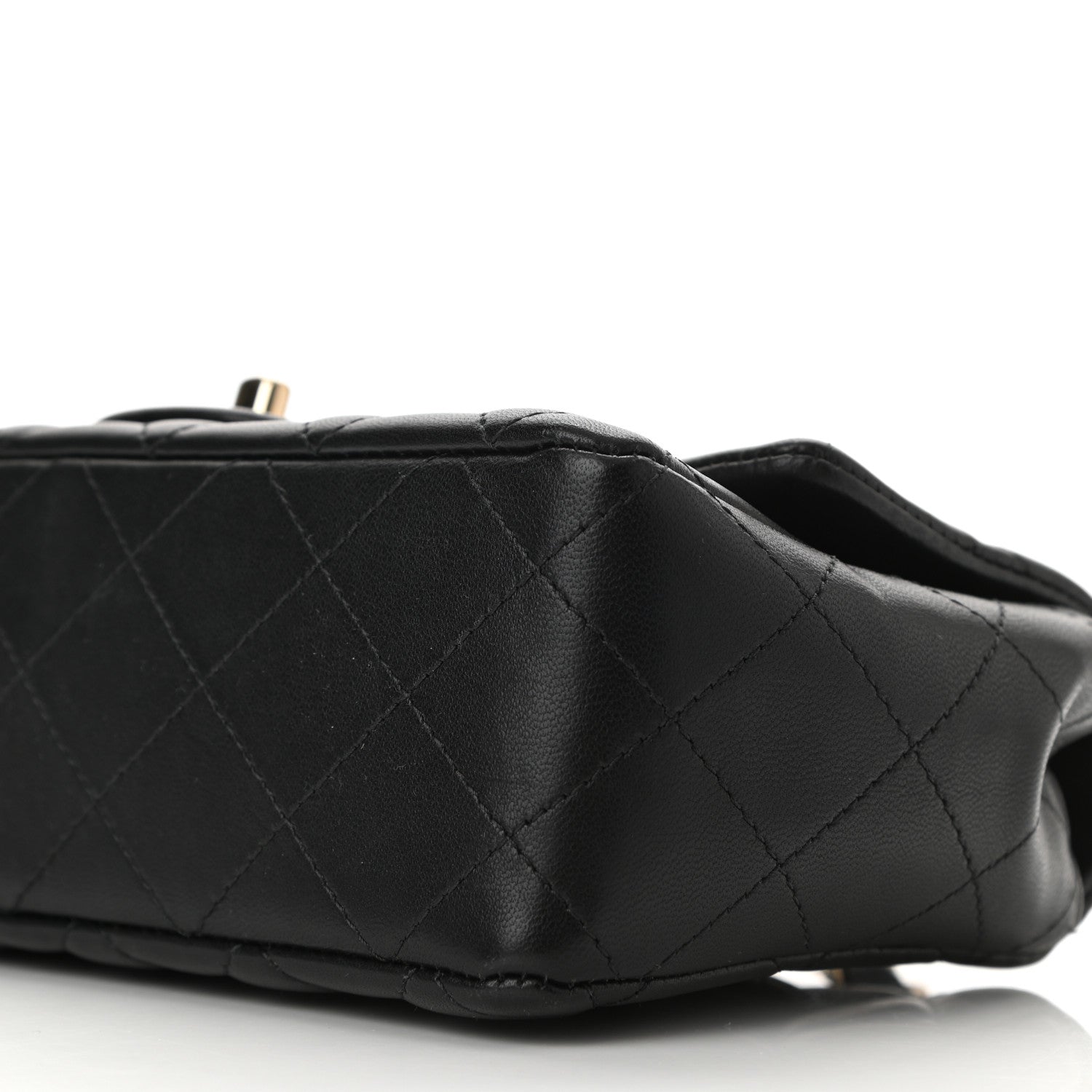 Chanel Lambskin Quilted Mini Rectangular Flap Black 9 of 10