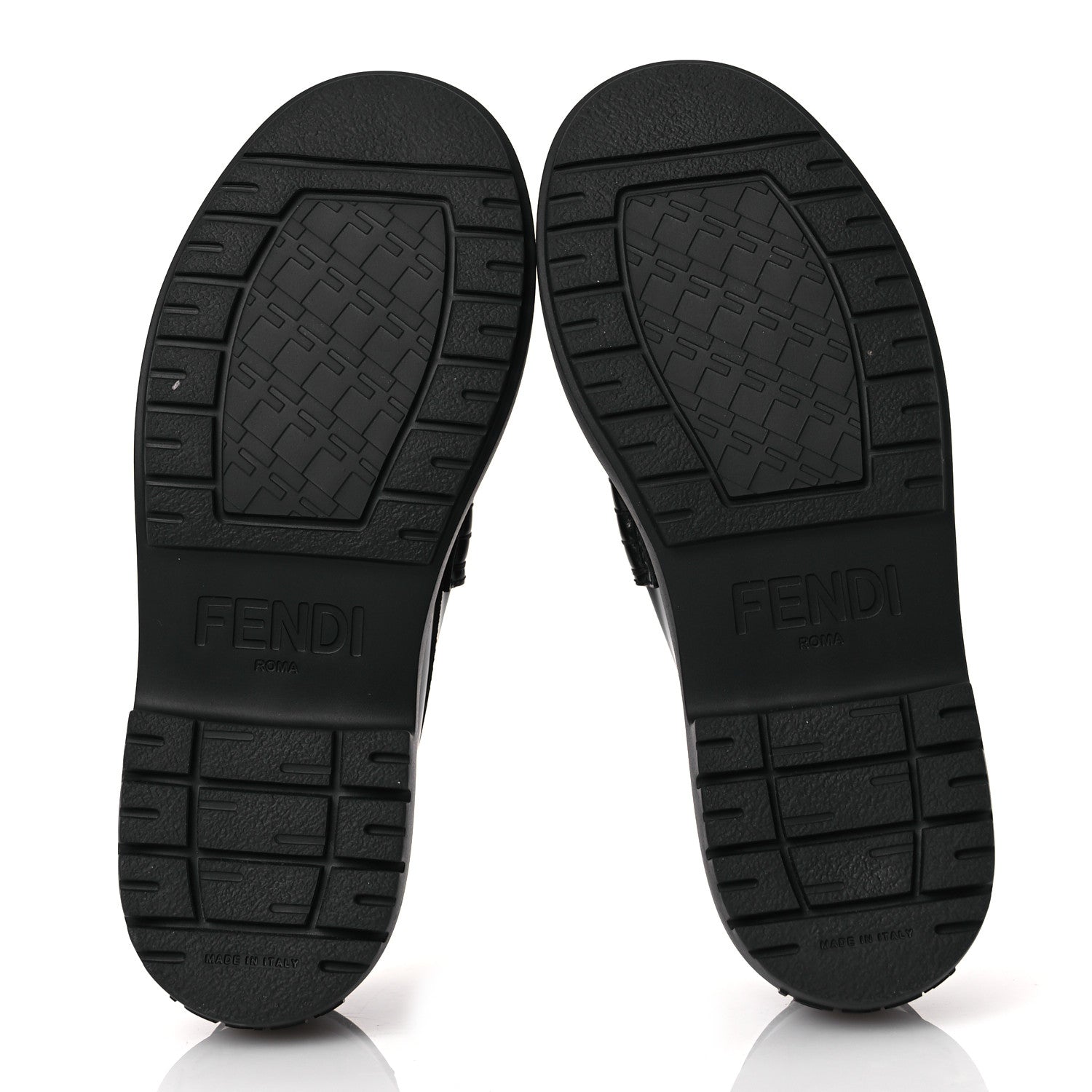 Fendi Vitello Abrasivato Fendigraphy 50mm Loafers 40 Black 7 of 13
