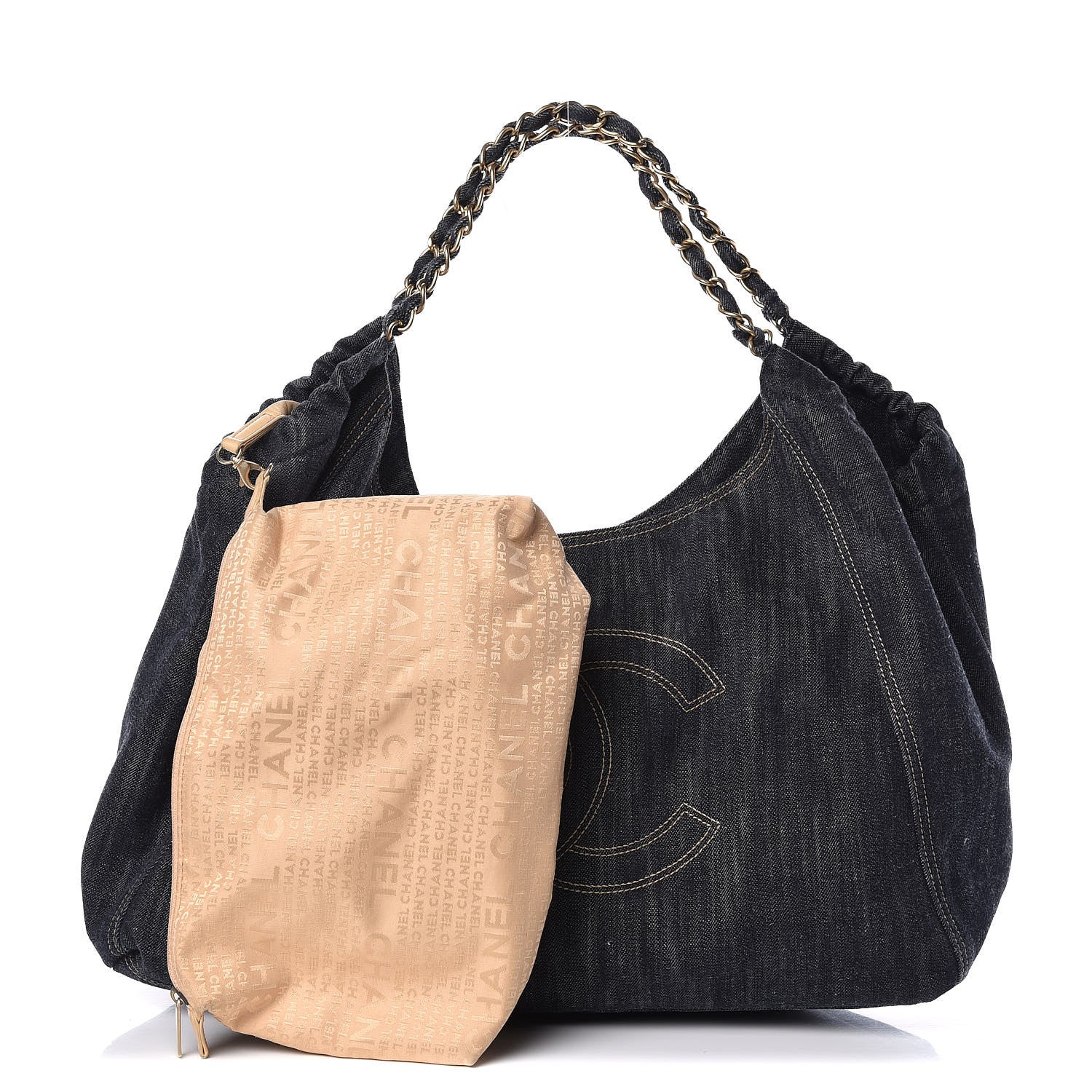 Chanel Denim XL Coco Cabas Tote Blue 3 of 15