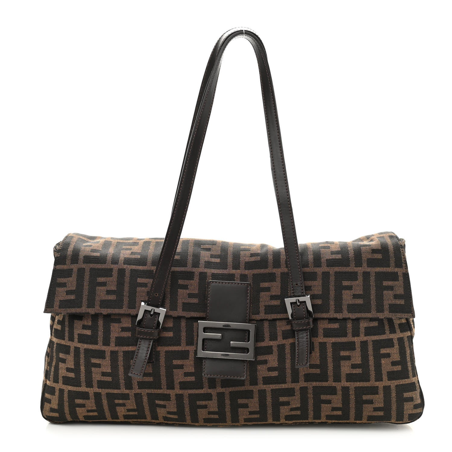 Fendi Zucca Shoulder Bag Brown 1 of 8