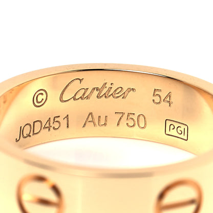 Cartier 18K Yellow Gold 5.5mm LOVE Ring 54 6.75 4 of 5