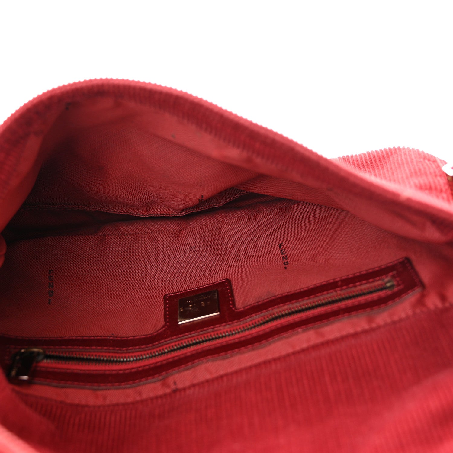 Fendi Corduroy Baguette Rosso 5 of 10