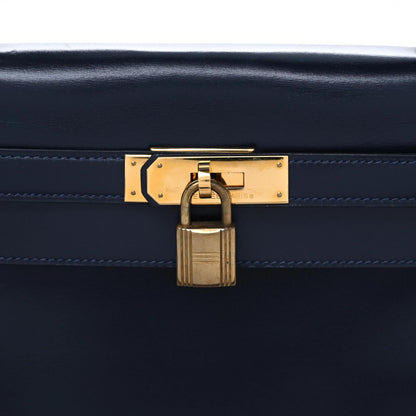 Hermes Box Kelly Retourne 32 Indigo 18 of 21