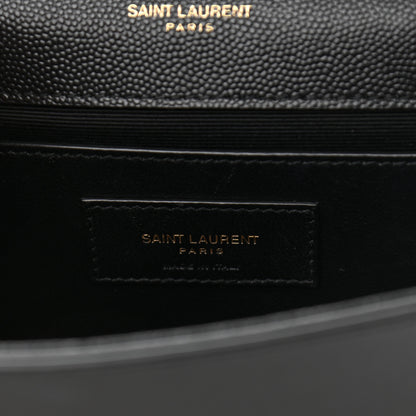 Saint Laurent Grain De Poudre Small Monogram Kate Satchel Black 5 of 11