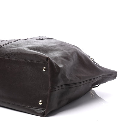 Saint Laurent Calfskin Reversible Double Sac Y Tote Gold Brown 6 of 8