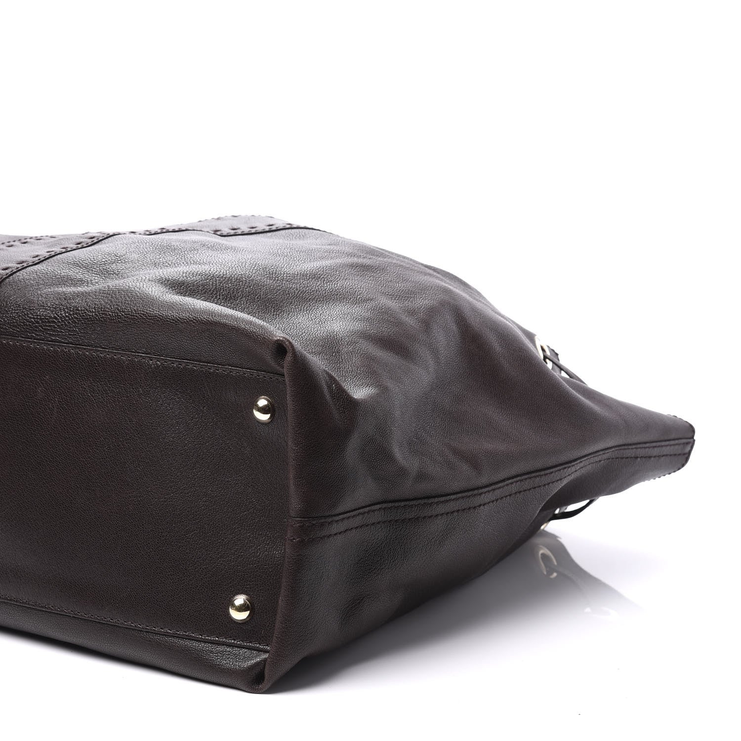 Saint Laurent Calfskin Reversible Double Sac Y Tote Gold Brown 6 of 8