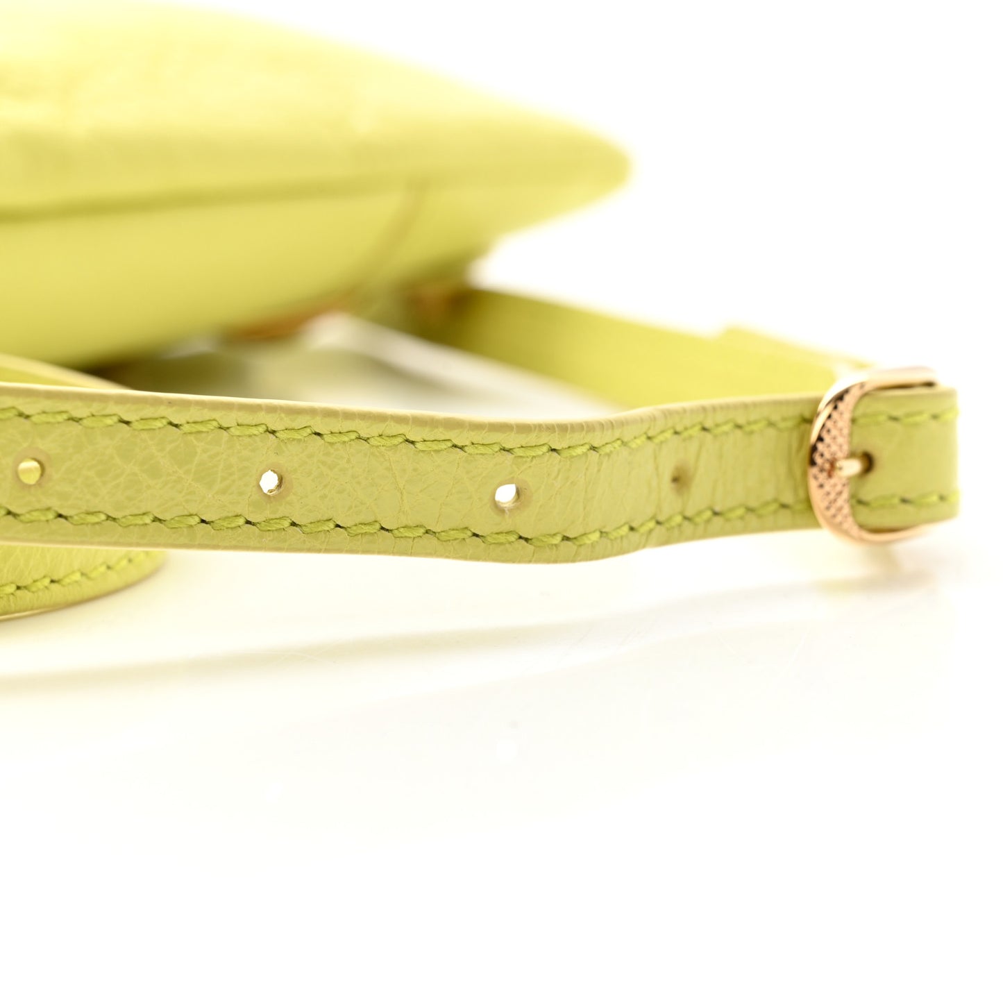 Agneau Giant 12 Gold Hardware Envelope Strap Clutch Jaune Citronnade