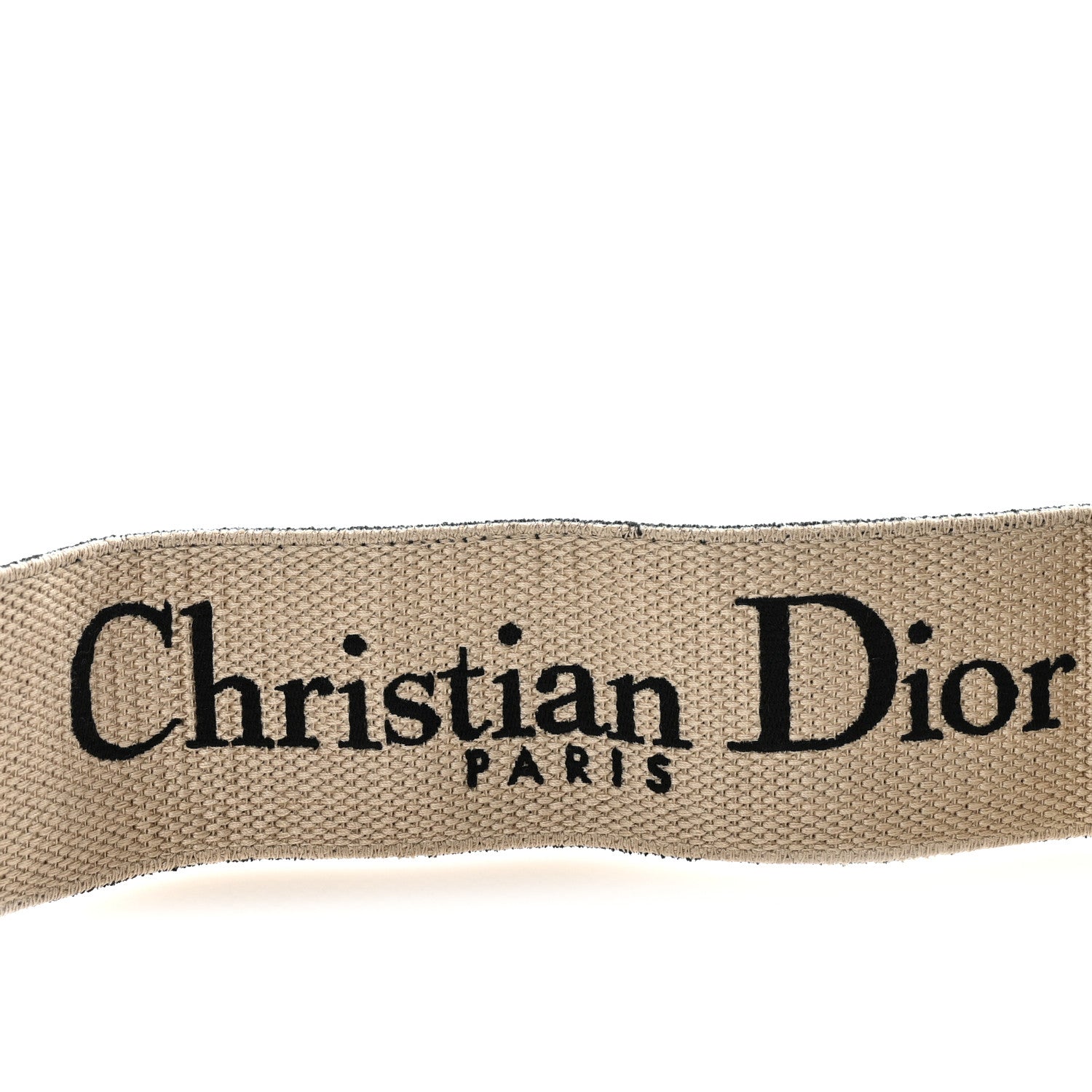 Christian Dior Canvas Embroidered Shoulder Strap Black 4 of 5