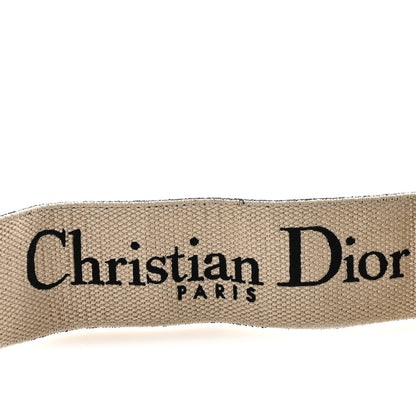 Christian Dior Canvas Embroidered Shoulder Strap Black 4 of 5