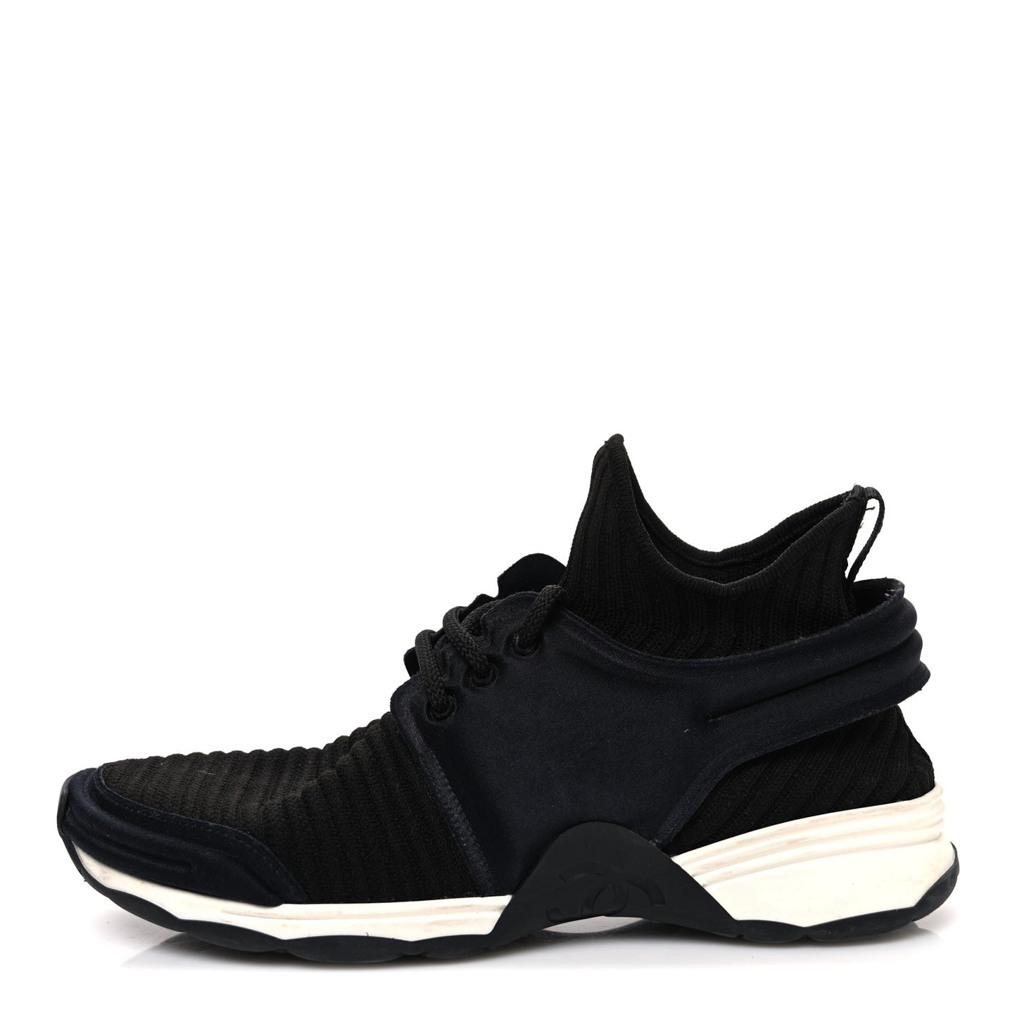 Stretch Fabric CC Sneakers 36 Black
