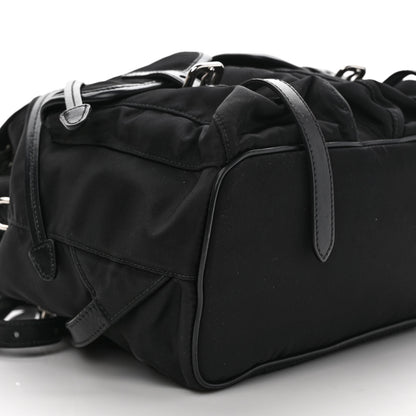 Prada Tessuto Nylon Soft Calfskin Small Backpack Black 8 of 12