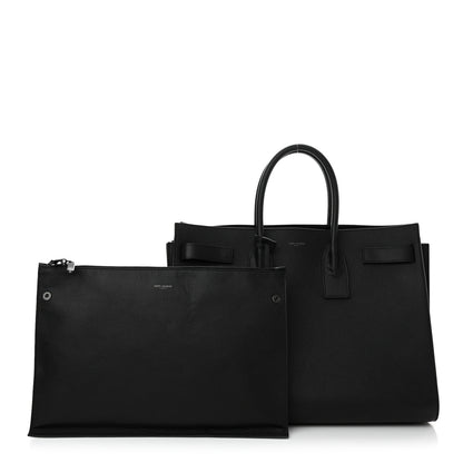 Saint Laurent Grained Calfskin Large Sac De Jour Carryall Black 3 of 20