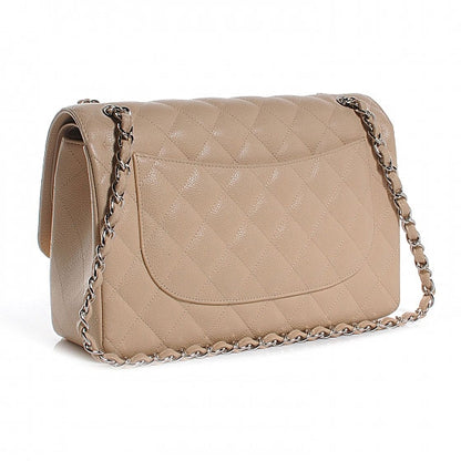 Chanel Caviar Jumbo Double Flap Beige Clair 3 of 7
