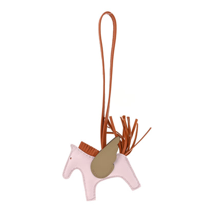 Hermes Milo Lambskin Grigri Rodeo Pegase Horse Bag Charm PM Mauve Pale Pain D'epice Beige Marfa 1 of 5