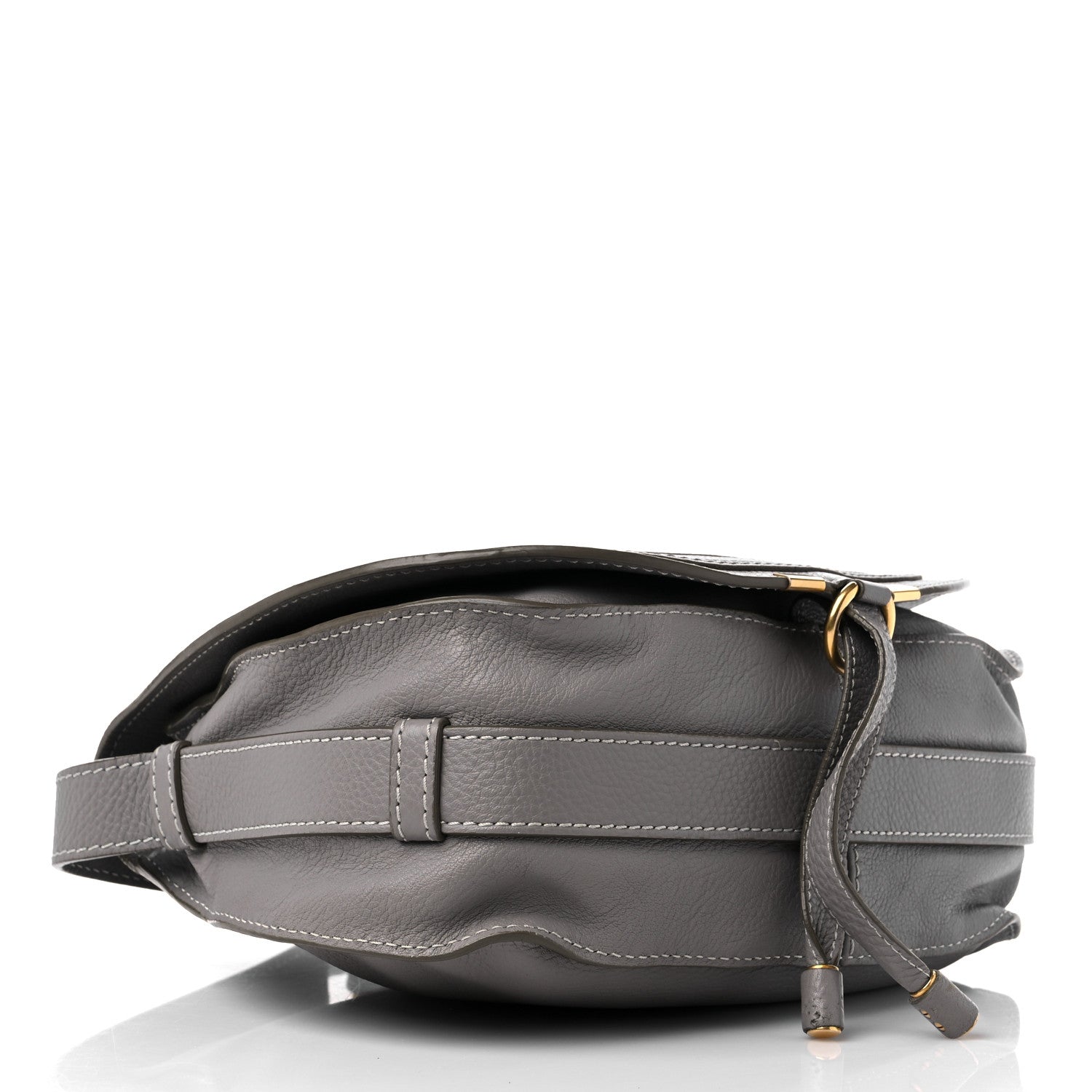 Chloe Calfskin Medium Marcie Round Crossbody Bag Cashmere Grey 4 of 11