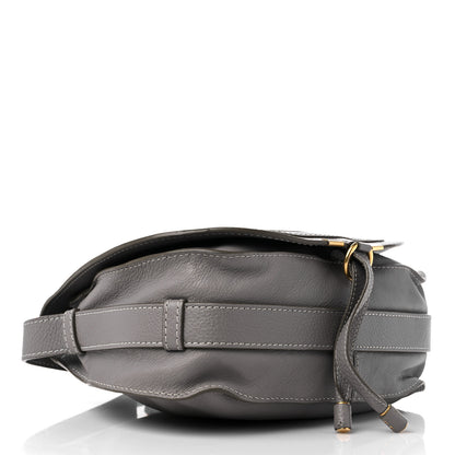 Chloe Calfskin Medium Marcie Round Crossbody Bag Cashmere Grey 4 of 11