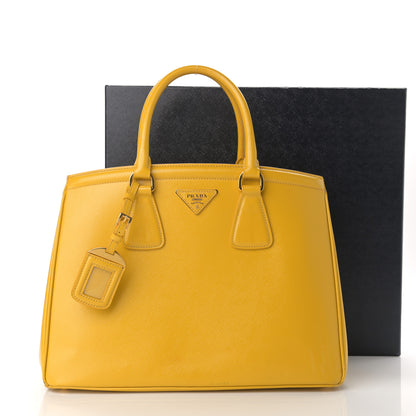 Prada Saffiano Lux Parabole Tote Mimosa 17 of 17