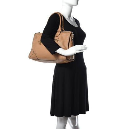 Prada Vitello Daino Shopping Satchel Caramel 2 of 11