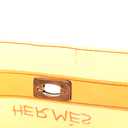 Hermes Vinyl Souvenir De L'Exposition Kelly Orange 9 of 11
