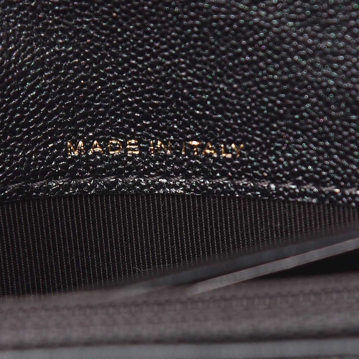 Chanel Iridescent Caviar Quilted Medium Flap Wallet Black 7 of 9