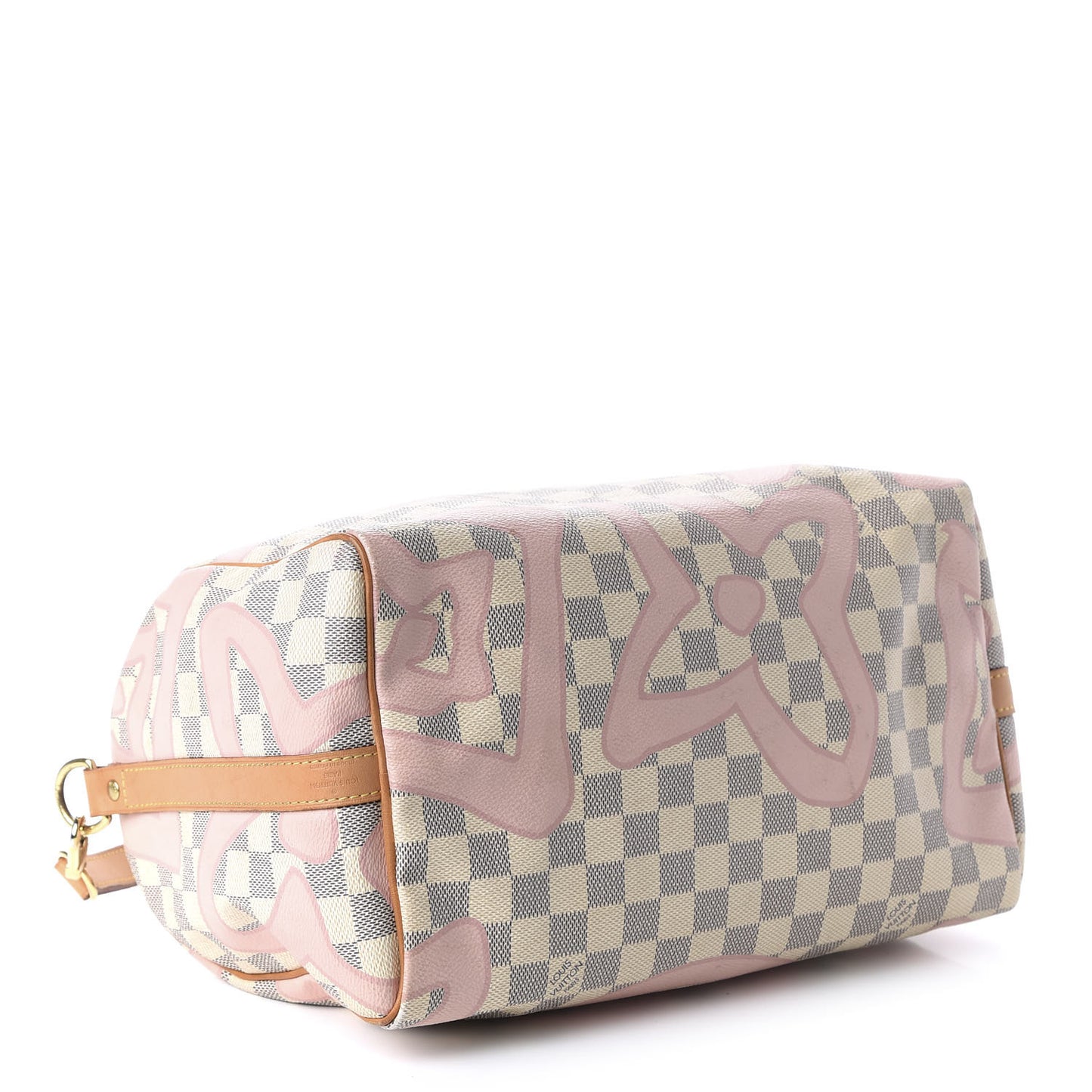 Damier Azur Tahitienne Speedy Bandouliere 30 Rose Ballerine