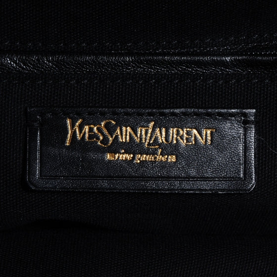 Saint Laurent Patent Crocodile Embossed Medium Downtown Tote Black 6 of 8