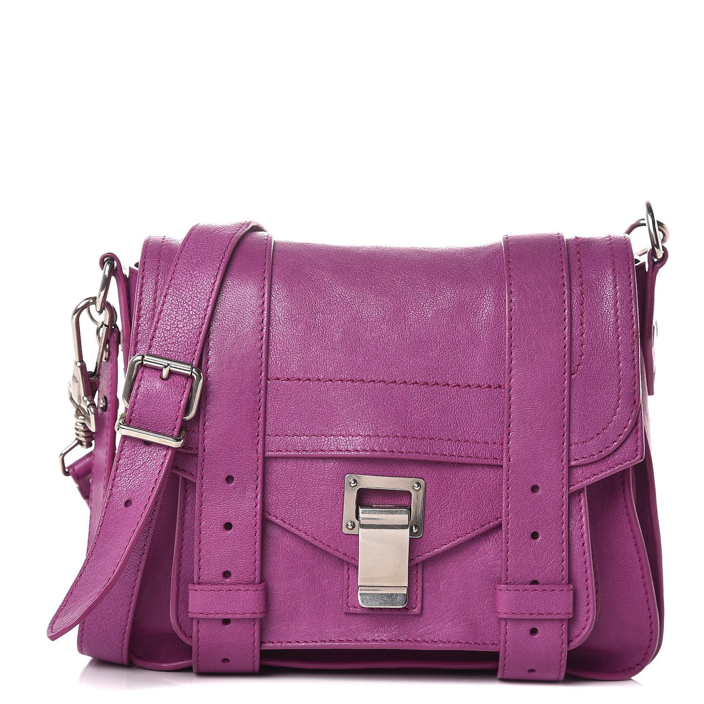 Lambskin PS1 Mini Pouch Messenger Bag Orchid
