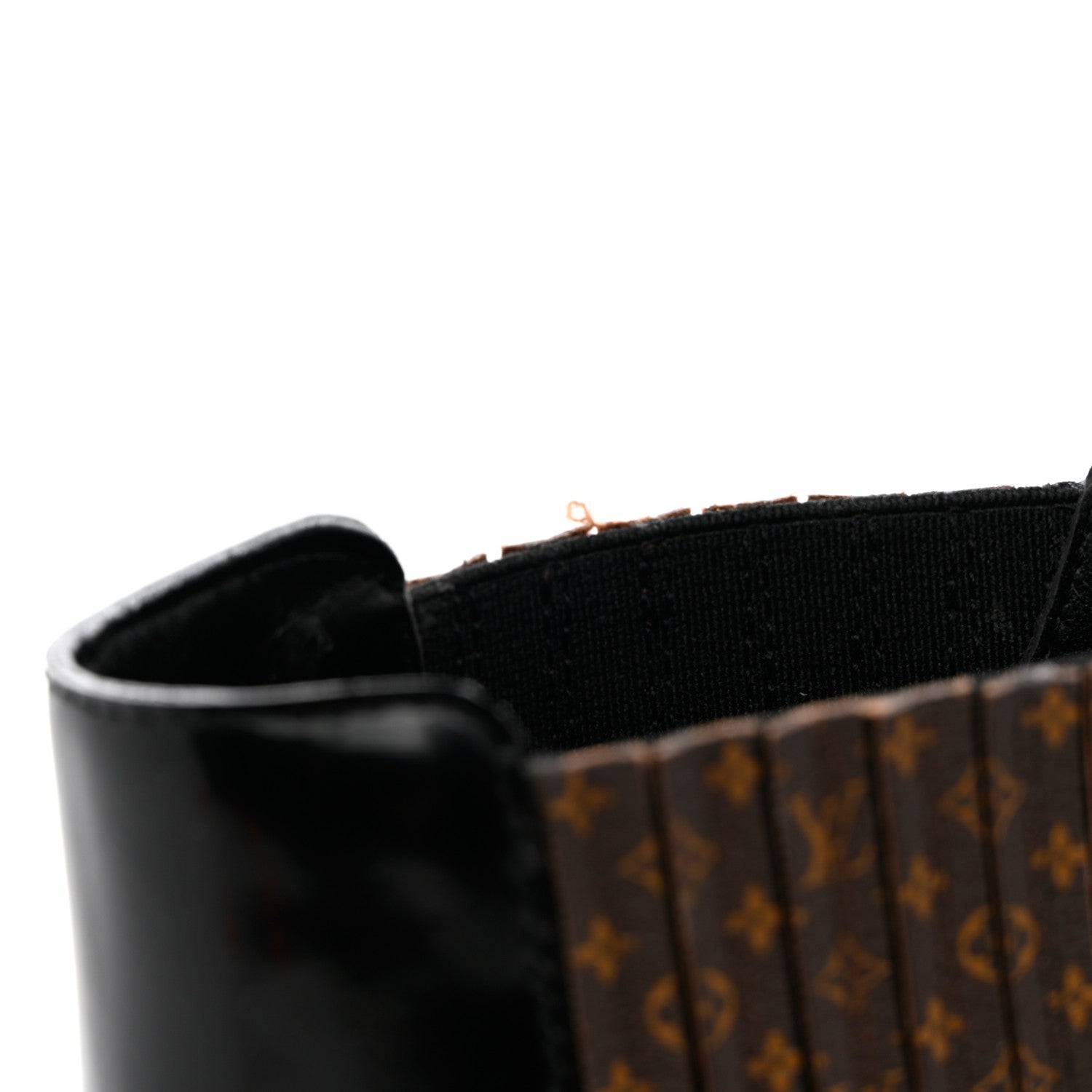 Louis Vuitton Calfskin Monogram Rhapsody Ankle Boots 38.5 Black 14 of 18