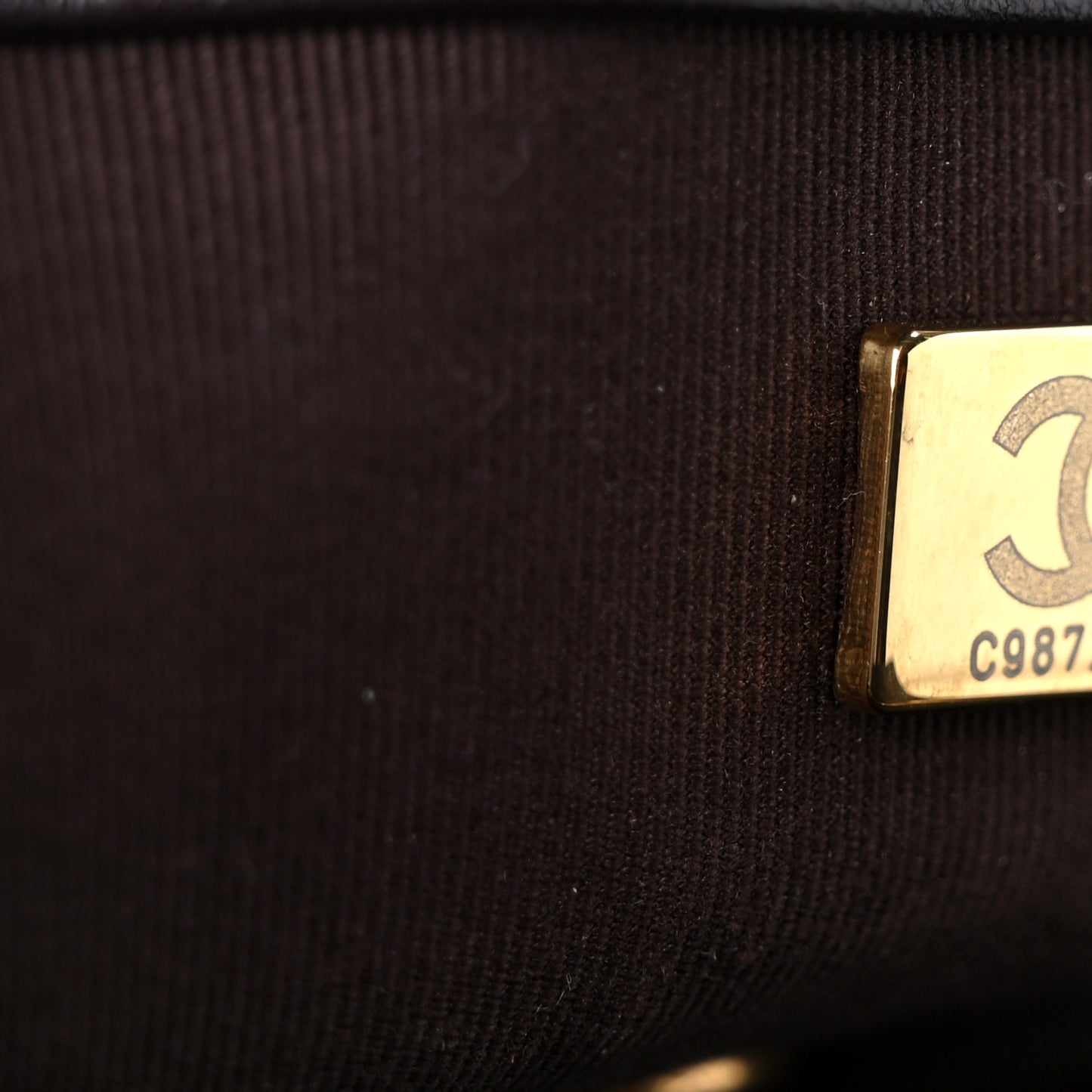 Lambskin Quilted Small Pillow Crush Flap Dark Brown