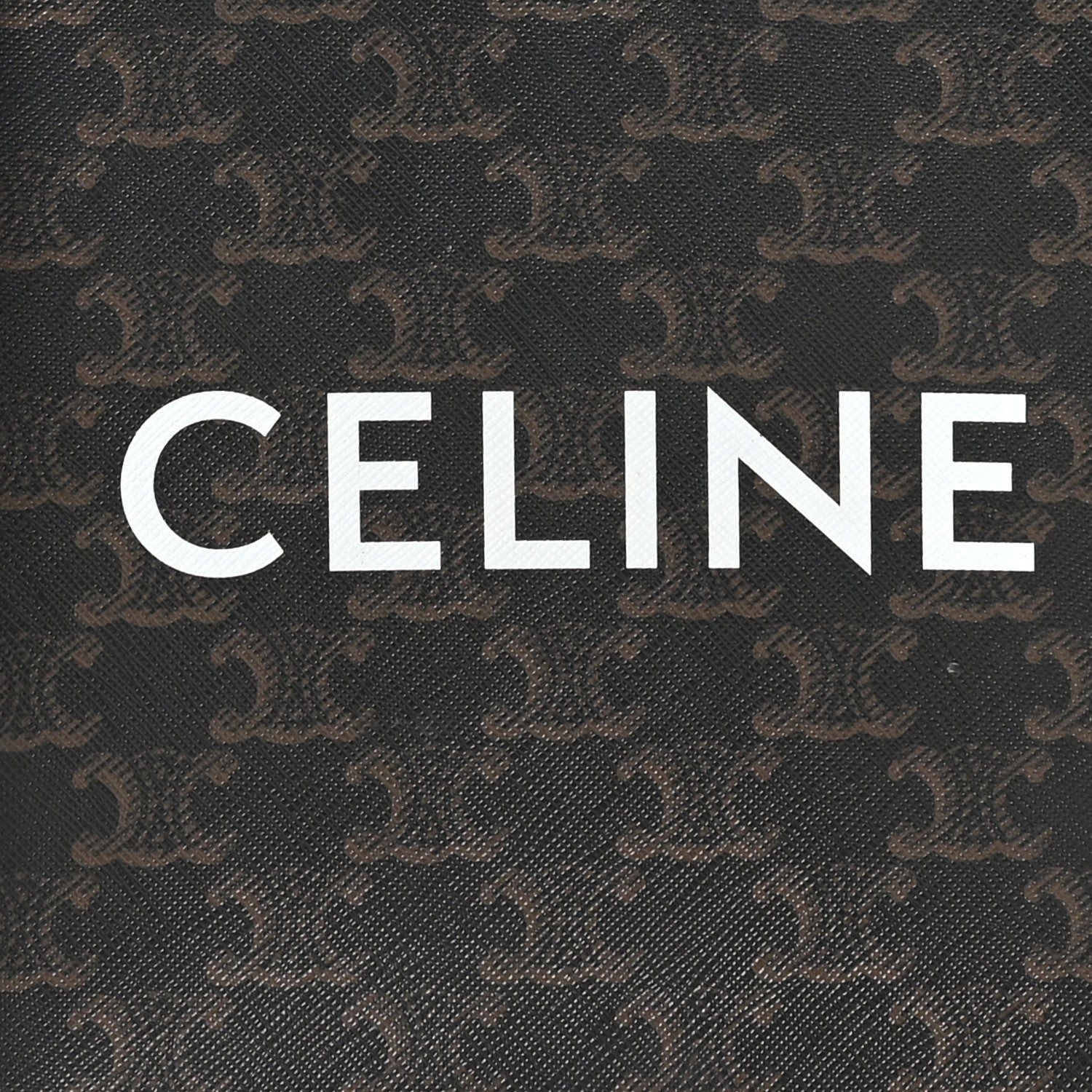 Celine Triomphe Canvas Calfskin Mini Vertical Cabas Tan 7 of 10