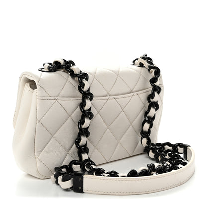 Chanel Caviar Quilted My Everything Small Flap White Black 3 of 12
