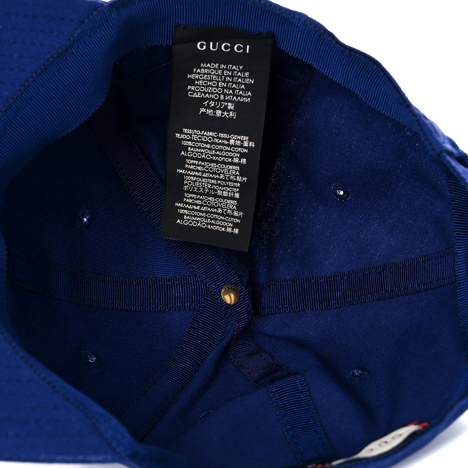 Gucci X MLB Cotton NY Yankees Baseball Hat 57-61 Blue 6 of 8
