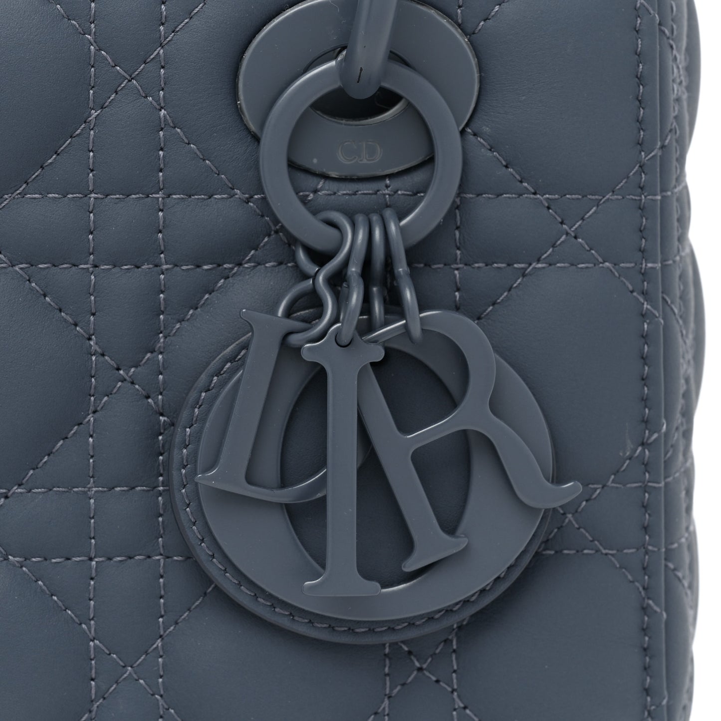 Ultra Matte Calfskin Cannage Small My ABCDior Lady Dior Dark Denim Blue