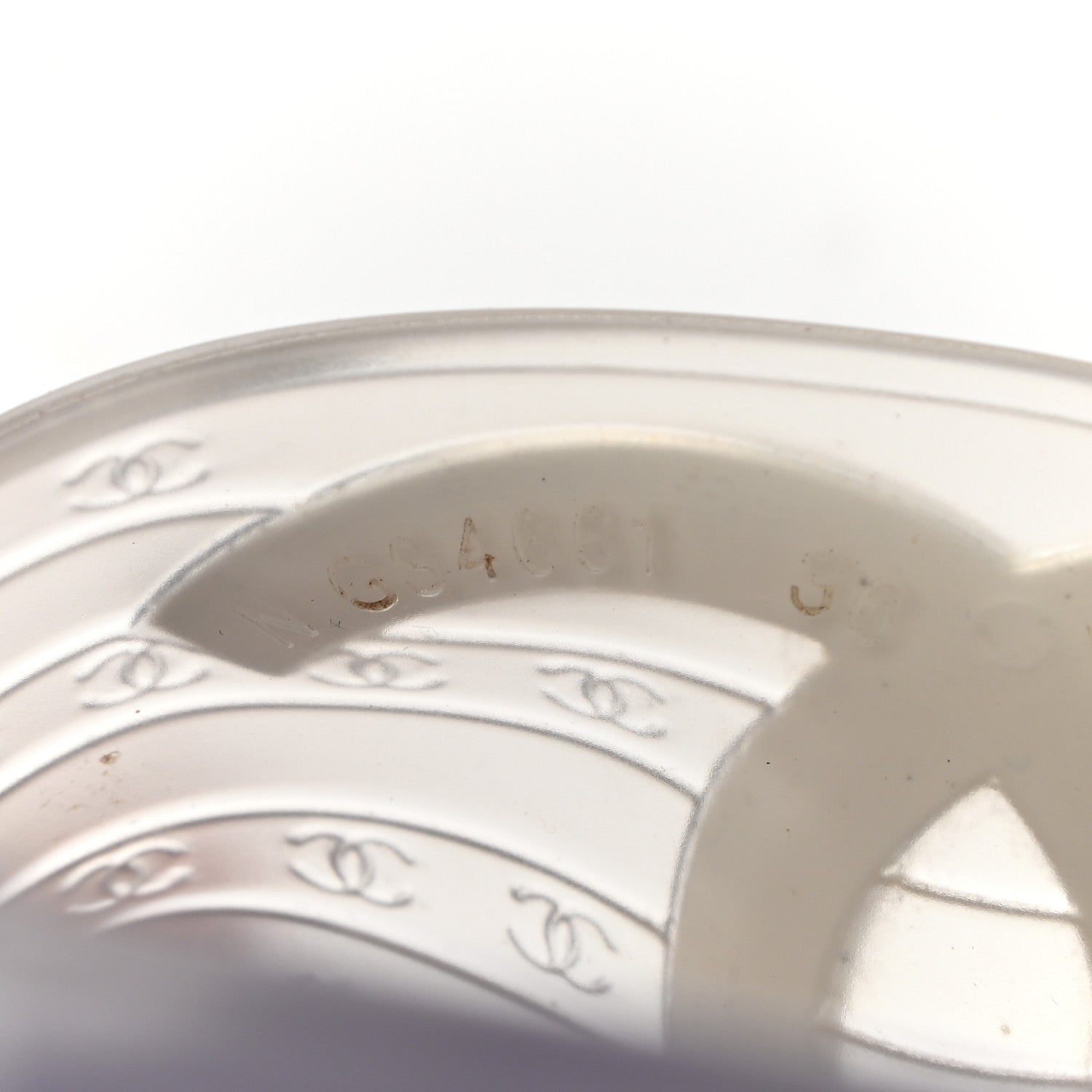 Chanel PVC Transparent CC Flat Slide Sandals 36 White 8 of 9