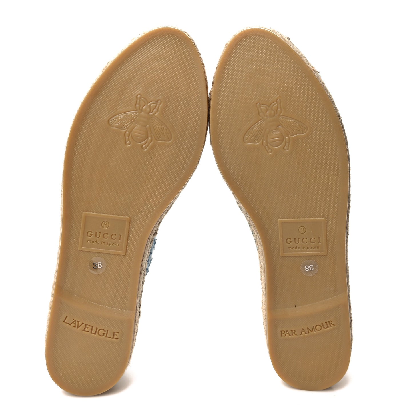 Terry Cloth Interlocking G Espadrilles 38 Sweet Blue Dusty White Beige