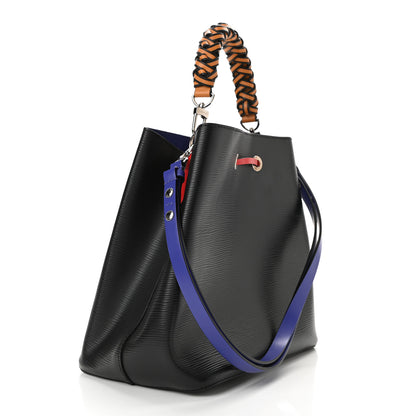 Louis Vuitton Epi Braided NeoNoe MM Black Indigo 3 of 9