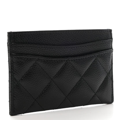 Chanel Caviar Quilted Card Holder Black 3 of 9