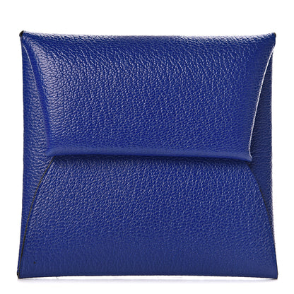 Hermes Chevre Mysore Bastia Coin Purse Bleu Electrique 1 of 7