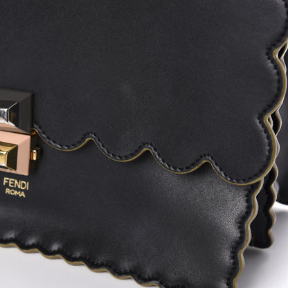 Fendi Vitello Liberty Scalloped Studded Kan I Shoulder Bag Black 15 of 20